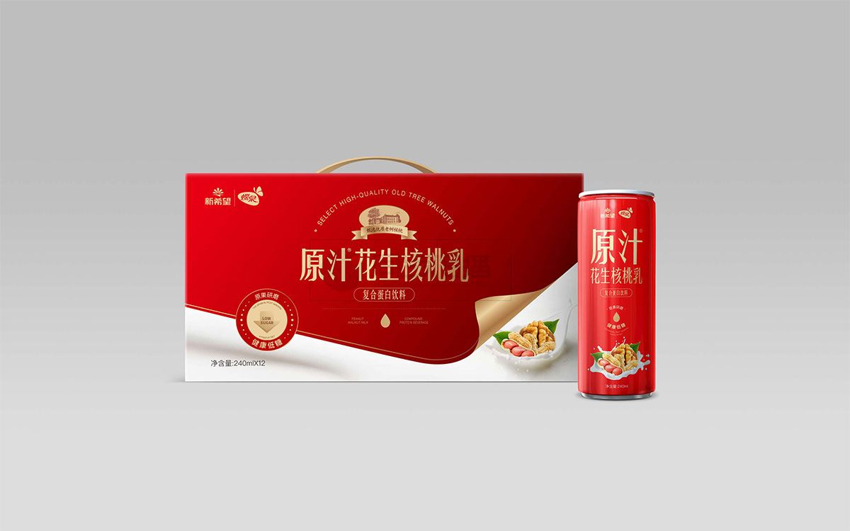 花生乳食品包裝設計