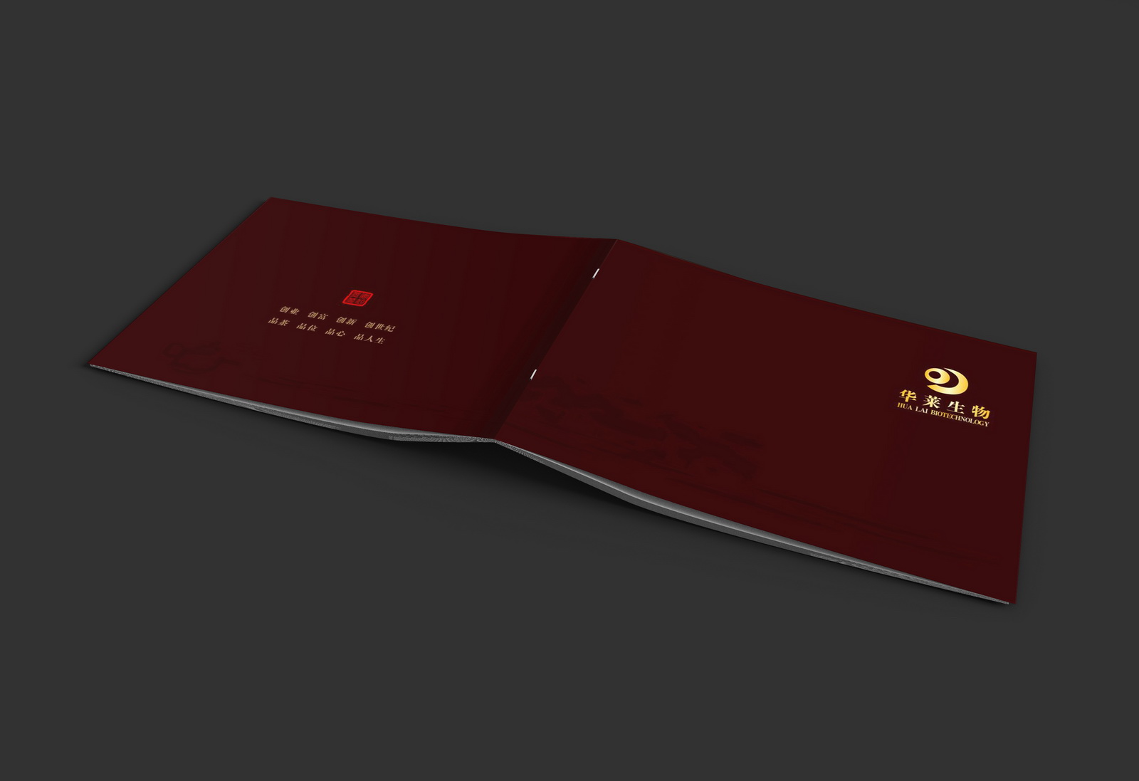 華萊生物畫冊設計